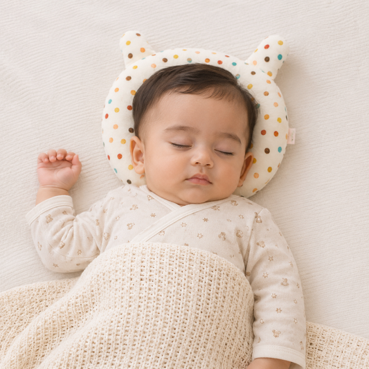 HappyKid Mabel Baby Pillow for Newborns 22x18 cm