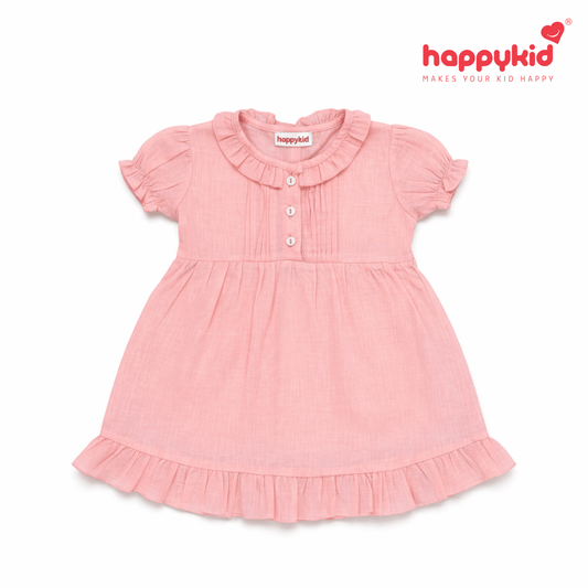 Baby Girls Voile Cotton Dress Set (3–18 Months)