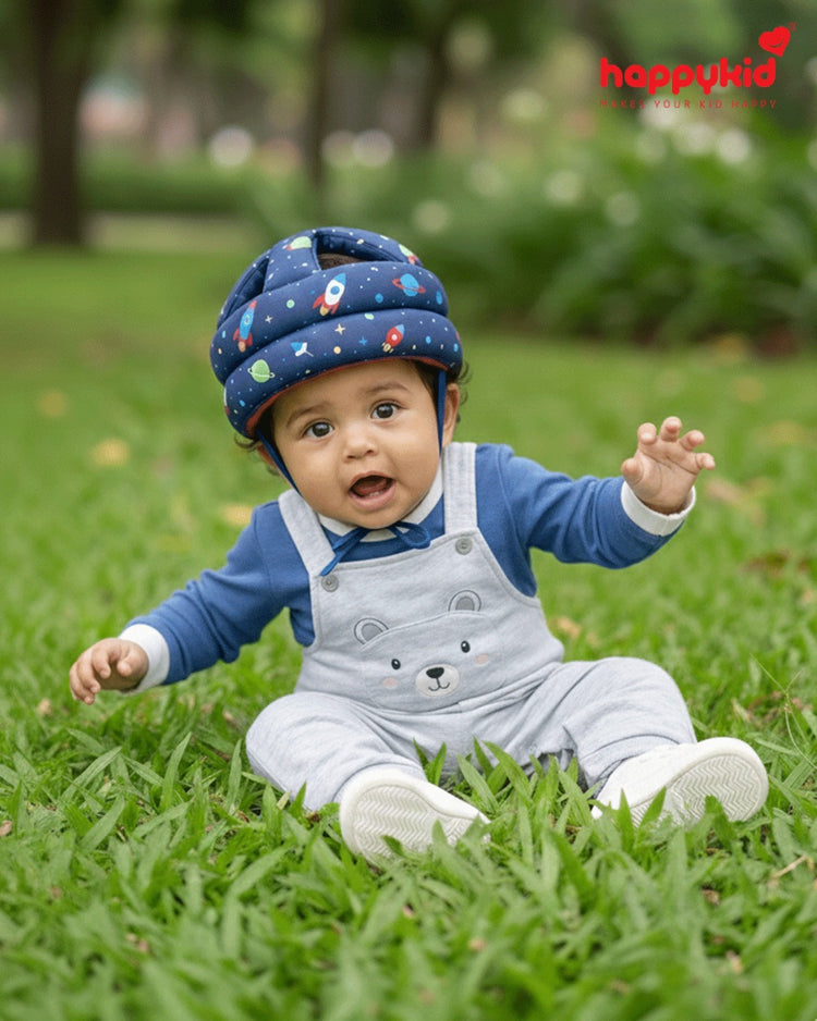 Baby Safety Helmet for Head Protection | Soft Padded Anti-Fall Head Guard Cap for Babies & Toddlers (Adjustable, Lightweight)