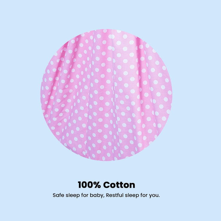 Pluto Bed Cradle for Baby | 100% Cotton Hanging Cradle with Mosquito Net & Soft Recron Bed