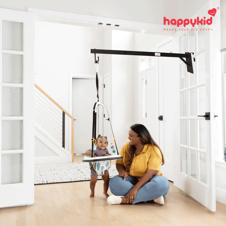 Happykid 100cm Window Baby Cradle Hanger Rod | Multipurpose Cot Metal Thottil/Jhula Stand | Weight Capacity Up to 20Kg | Wine Colour