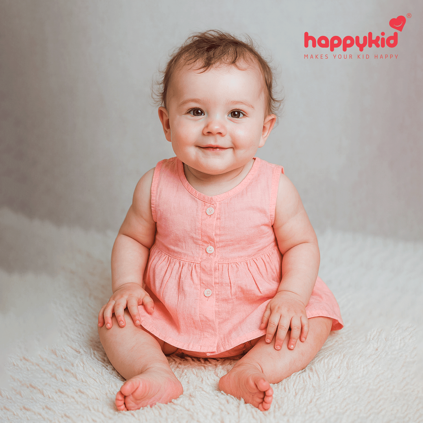 Baby Girls Voile Cotton Dress Set (0–3 Months) 3 Piece