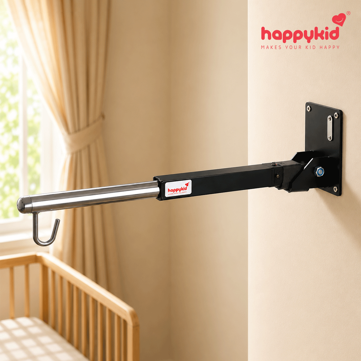 HappyKid Adjustable Baby Cradle Wall Hanger