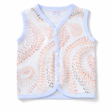 Jabala Wings Newborn Baby Vest | Soft Cotton Sleeveless Jabala Top (0–3 Months)