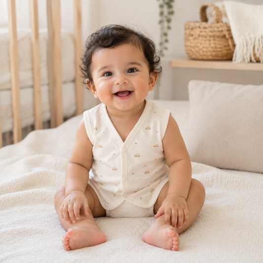 HappyKid Cotton Baby Jabala 0–6 Months – 3 Pack