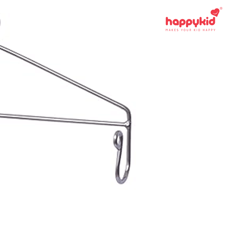 Happykid Metal Hanger for Baby Cradle Spring, Thottil, Jhoola, Palna, Jula, Swings (0-24 Months) | 20KG Capacity | 38CM Wide (Silver)