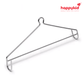 Happykid Metal Hanger for Baby Cradle Spring, Thottil, Jhoola, Palna, Jula, Swings (0-24 Months) | 20KG Capacity | 38CM Wide (Silver)