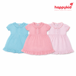 Happykid Newborn Baby Voile Daily Wear Dress  (0–12 Months ) 3 Piece