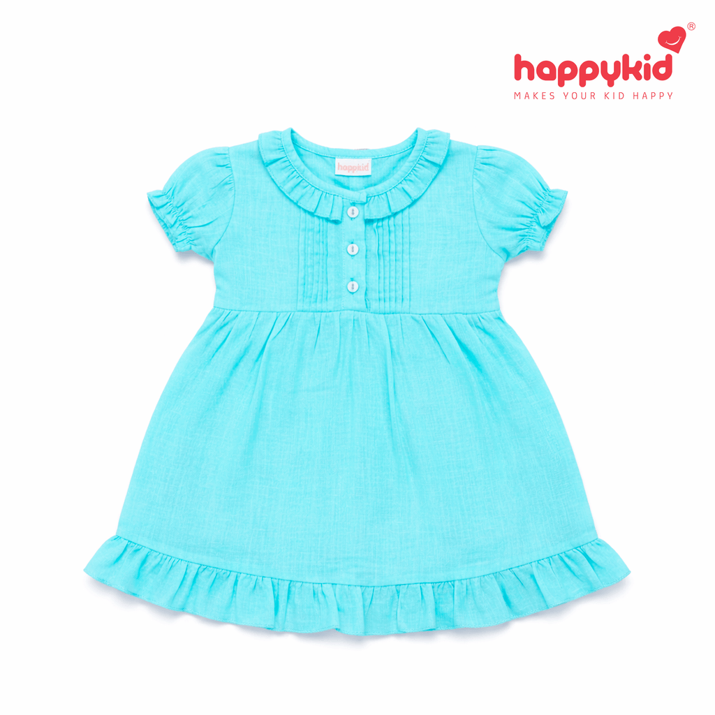 Happykid Newborn Baby Voile Daily Wear Dress  (0–12 Months ) 3 Piece