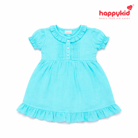 Happykid Newborn Baby Voile Daily Wear Dress  (0–12 Months ) 3 Piece