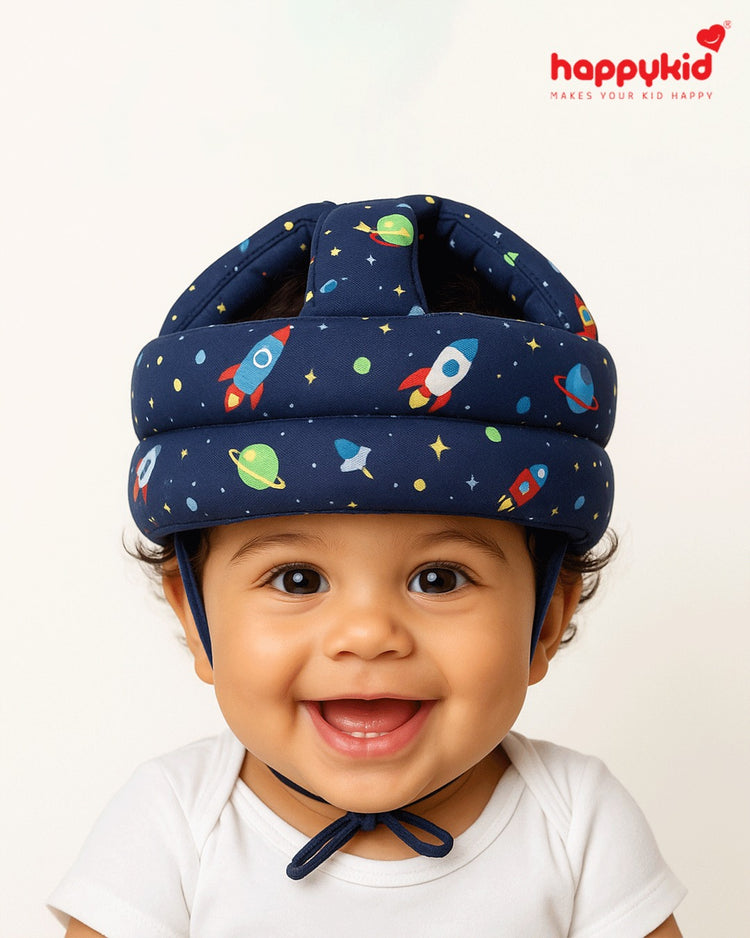 Baby Safety Helmet for Head Protection | Soft Padded Anti-Fall Head Guard Cap for Babies & Toddlers (Adjustable, Lightweight)