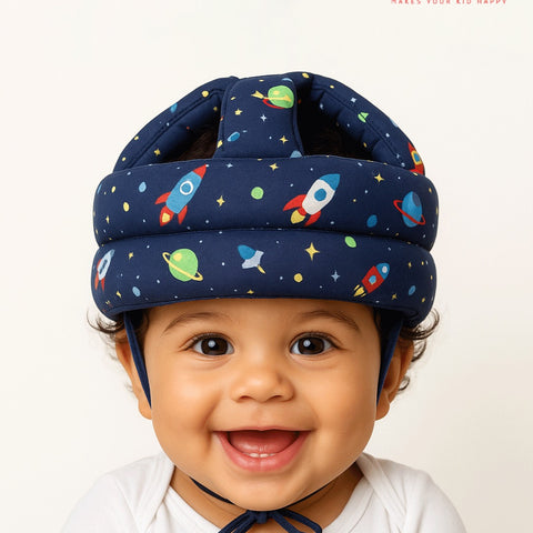 Baby Safety Helmet for Head Protection | Soft Padded Anti-Fall Head Guard Cap for Babies & Toddlers (Adjustable, Lightweight)