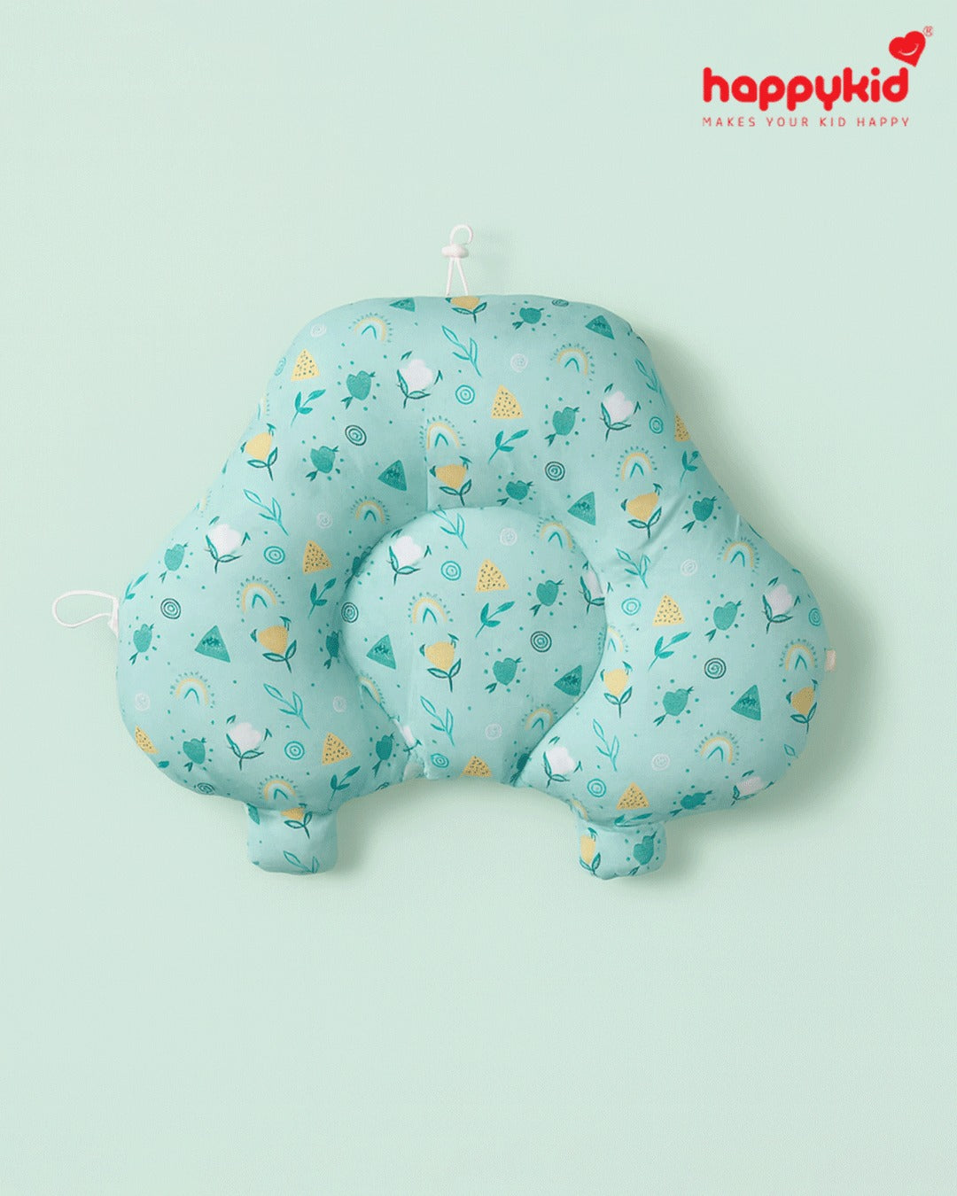 Baby Adjustable Pillow with 3-Side Support | Soft Cotton Infant Positioning Pillow | Newborn to Toddler Comfort Pillow