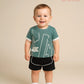 HappyKid Baby Boys Cotton T-Shirt & Shorts Set – Soft Interlock Fabric | RIAN Style