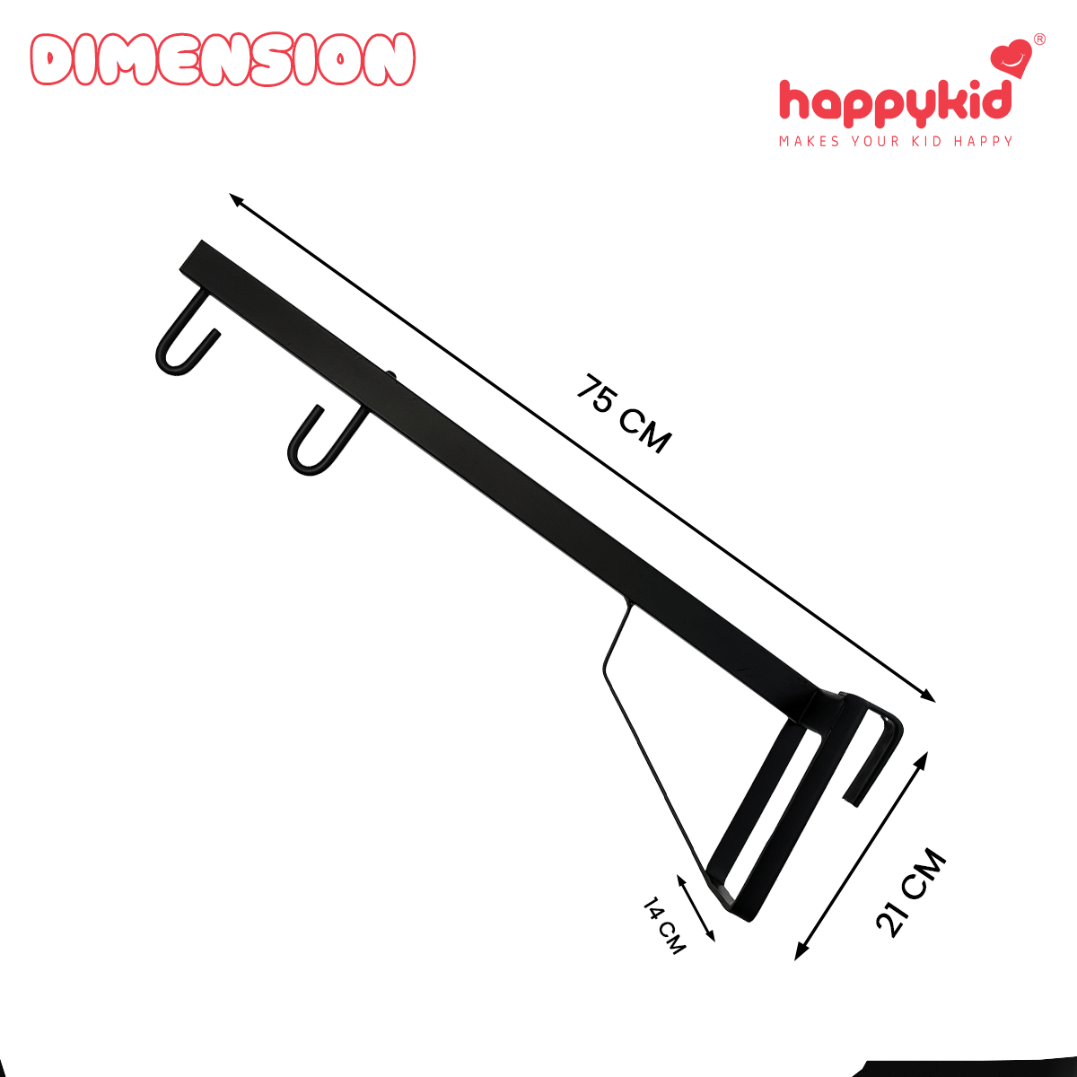 HappyKid 75cm Window Cradle Hanger – Heavy Duty Metal