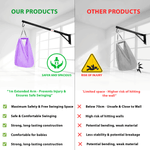 Happykid 100cm Window Baby Cradle Hanger Rod | Multipurpose Cot Metal Thottil/Jhula Stand | Weight Capacity Up to 20Kg | Wine Colour