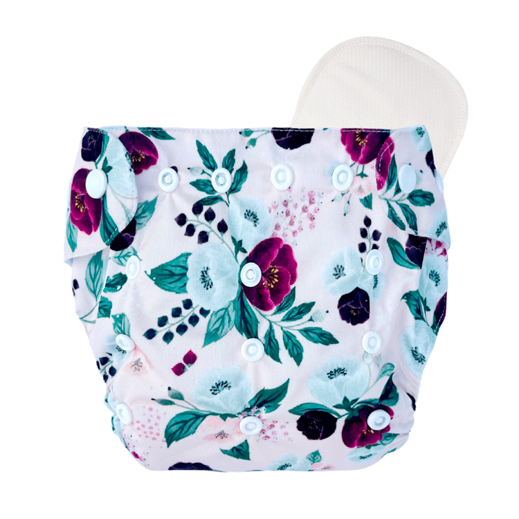 HappyKid Leakage-Proof Reusable Cloth Diaper with Ultra-Absorbent 8-Layer Pad