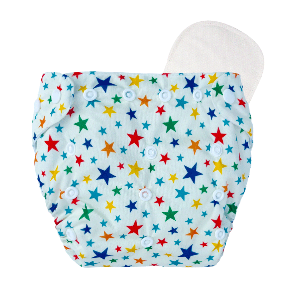 HappyKid Leakage-Proof Reusable Cloth Diaper with Ultra-Absorbent 8-Layer Pad