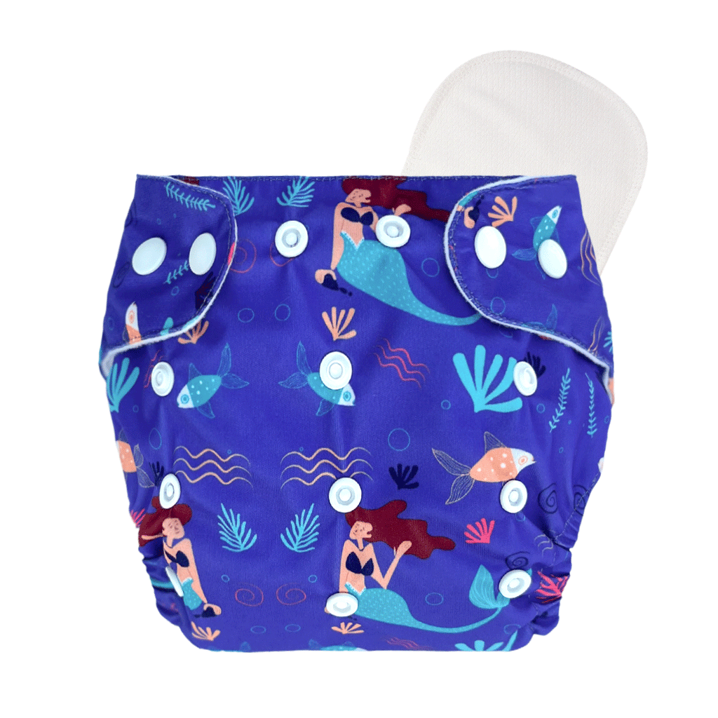 HappyKid Leakage-Proof Reusable Cloth Diaper with Ultra-Absorbent 8-Layer Pad
