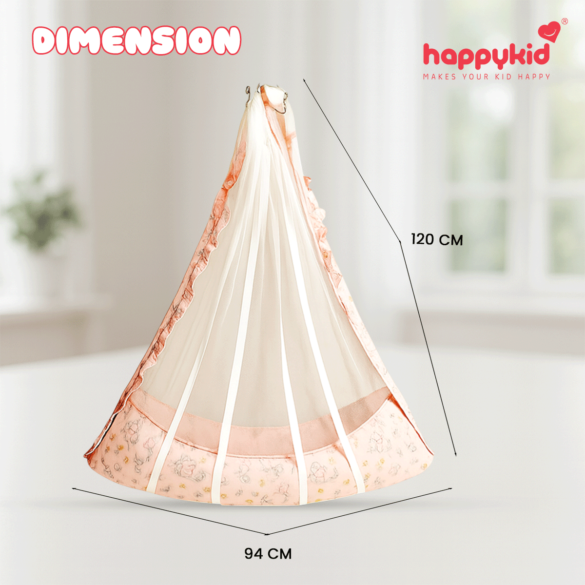 4 in 1 baby cradle set with spring pillow and window hanger India