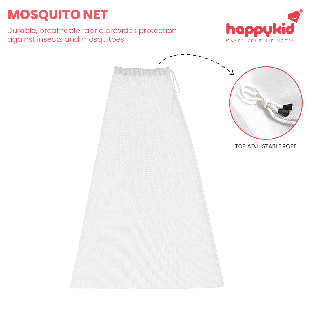 Baby Bed Cradle Cloth Combo with Heavy Duty Steel Hanger