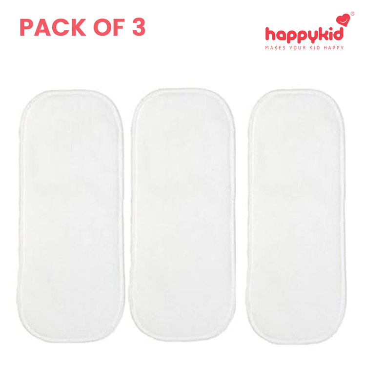 HappyKid Baby Diaper Pad Pack of 3 – Soft Reusable Cotton Nappy Changing Pads