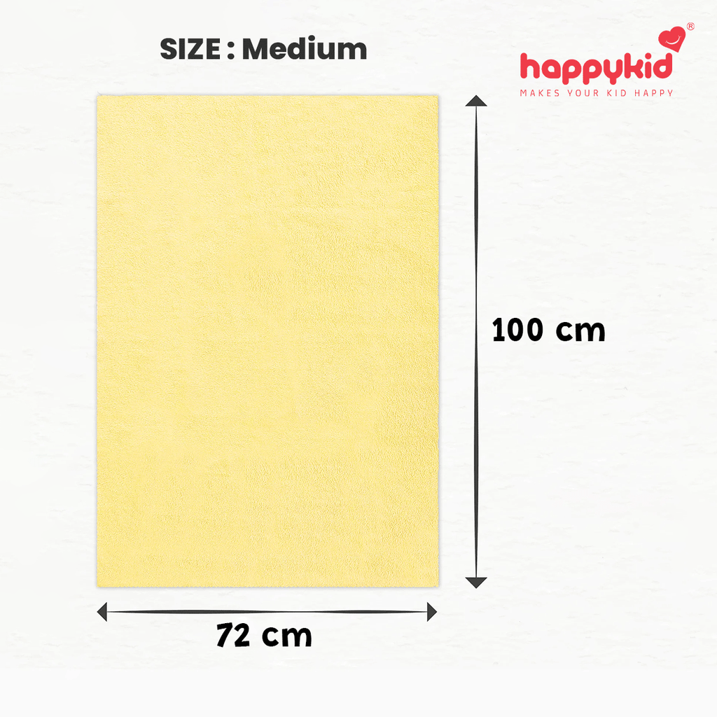 Happykid Happy Dry Sheet – 100% Waterproof & Breathable Cotton Mattress Protector for Babies | Soft Absorbent Bed & Crib Sheet