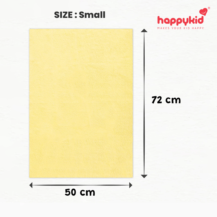 Happykid Happy Dry Sheet – 100% Waterproof & Breathable Cotton Mattress Protector for Babies | Soft Absorbent Bed & Crib Sheet