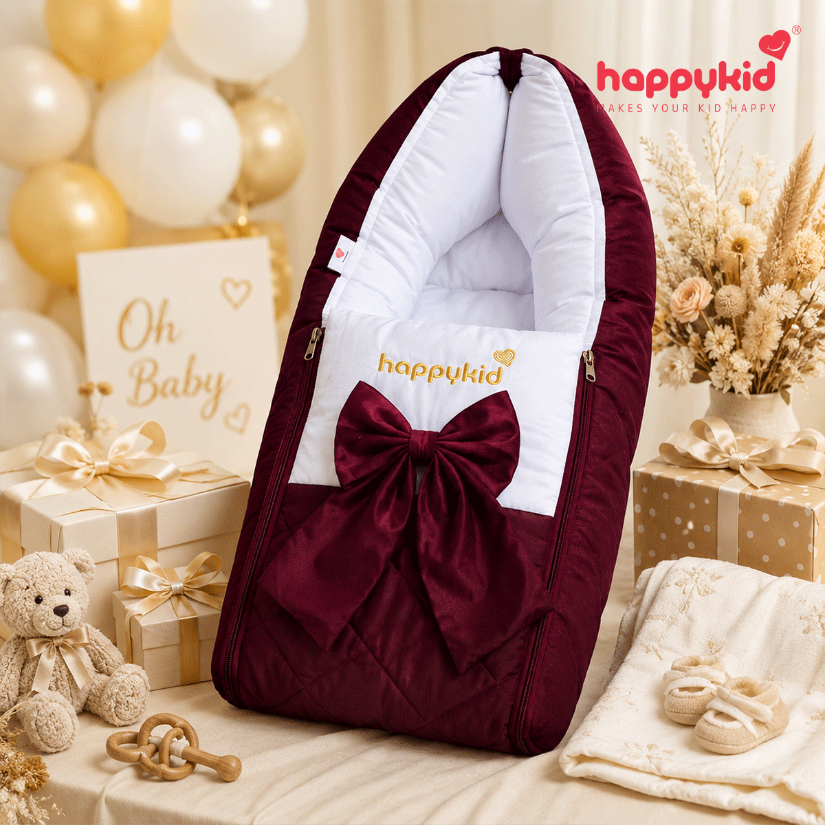 Baby Nest & Carry Bed Combo | 3-in-1 Newborn Sleep Solution